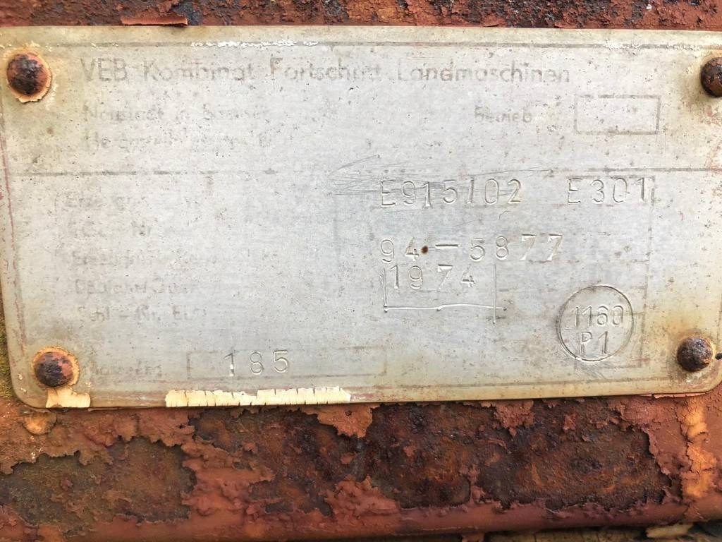 Fortschritt For Parts E 301 - Trincia a martelli/ Trinciatrice: foto 4 Fortschritt For Parts E 301 - Trincia a martelli/ Trinciatrice: foto 4