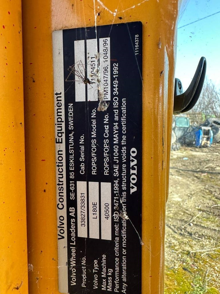 Volvo L 180 E CABIN  - Cabina per Macchina da cantiere: foto 4 Volvo L 180 E CABIN  - Cabina per Macchina da cantiere: foto 4