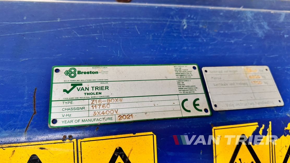 Breston HV16-80 Store loader - Nastro trasportatore: foto 5 Breston HV16-80 Store loader - Nastro trasportatore: foto 5