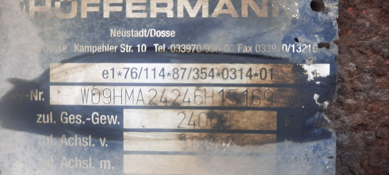 Hüffermann HMA2424 3 Achser - Rimorchio scarrabile/ Multibenna: foto 5 Hüffermann HMA2424 3 Achser - Rimorchio scarrabile/ Multibenna: foto 5
