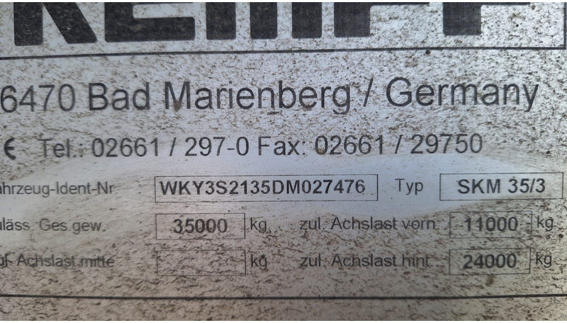 Kempf SKM35/3 Kippmulde - Semirimorchio ribaltabile: foto 5 Kempf SKM35/3 Kippmulde - Semirimorchio ribaltabile: foto 5