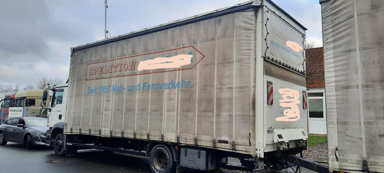 MAN 12.250 TGM Jumbo Mit Anhänger - Camion centinato, Rimorchio centinato: foto 3 MAN 12.250 TGM Jumbo Mit Anhänger - Camion centinato, Rimorchio centinato: foto 3