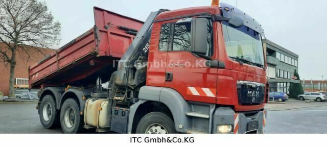 MAN 26.440TGS Kipper+Kran Meiller/Stahl - Autocarro ribaltabile, Camion con gru: foto 3 MAN 26.440TGS Kipper+Kran Meiller/Stahl - Autocarro ribaltabile, Camion con gru: foto 3