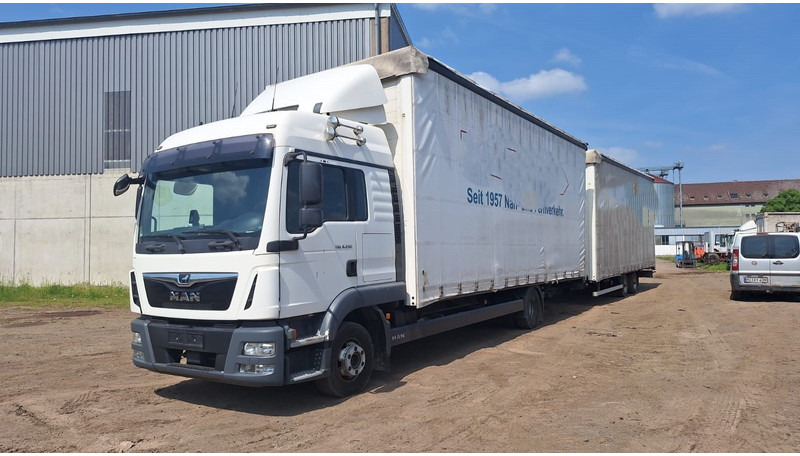 MAN TGL 8.250 Jumbo mit Anh - Camion centinato: foto 1 MAN TGL 8.250 Jumbo mit Anh - Camion centinato: foto 1