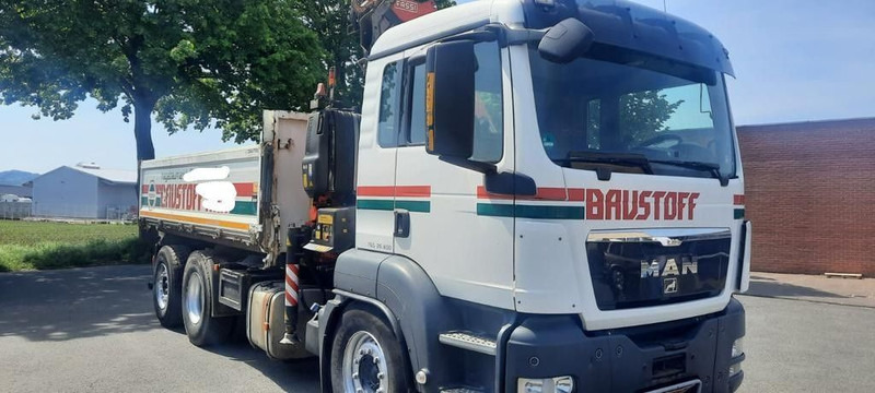 MAN TGS 26.400 Kipper Mit Kran/Funk - Autocarro con pianale/ Cassone fisso, Camion con gru: foto 2 MAN TGS 26.400 Kipper Mit Kran/Funk - Autocarro con pianale/ Cassone fisso, Camion con gru: foto 2