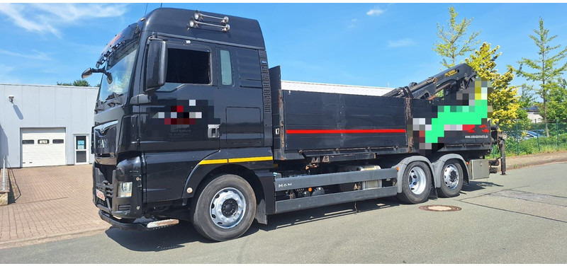 MAN TGX 26.440 6x2 LLW Pritsche mit Kran Palfinge - Autocarro con pianale/ Cassone fisso, Camion con gru: foto 1 MAN TGX 26.440 6x2 LLW Pritsche mit Kran Palfinge - Autocarro con pianale/ Cassone fisso, Camion con gru: foto 1