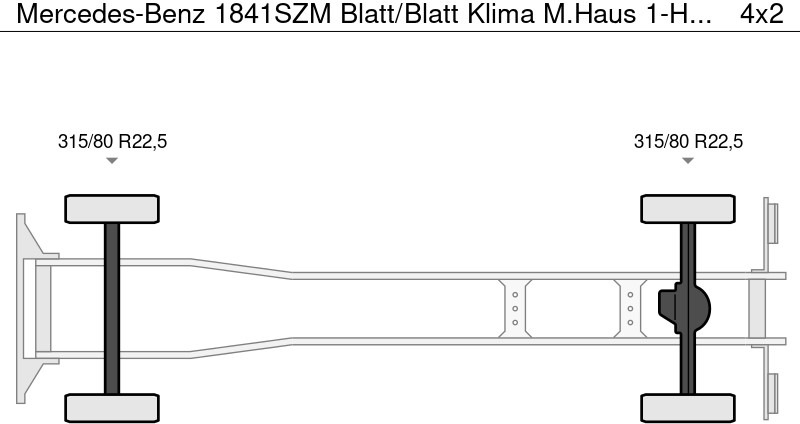 Mercedes-Benz 1841SZM Blatt/Blatt Klima M.Haus 1-Hand - Autocarro ribaltabile: foto 4 Mercedes-Benz 1841SZM Blatt/Blatt Klima M.Haus 1-Hand - Autocarro ribaltabile: foto 4