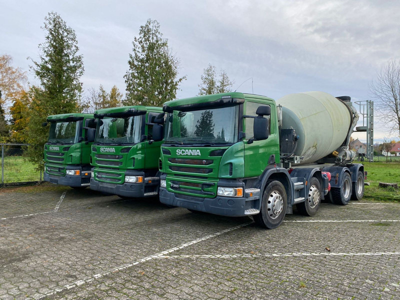 Scania 2x P360 Betonmischer 8x4 Blatt/Blatt E6 2 stück - Autobetoniera: foto 1 Scania 2x P360 Betonmischer 8x4 Blatt/Blatt E6 2 stück - Autobetoniera: foto 1