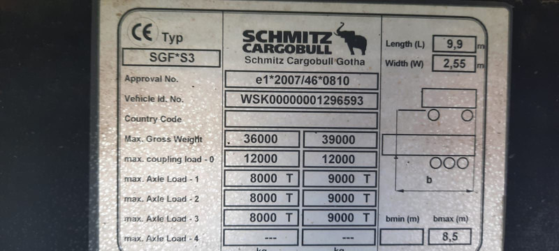 Schmitz Cargobull 3-Achser 48 qubik Getreidekipper - Semirimorchio ribaltabile: foto 5 Schmitz Cargobull 3-Achser 48 qubik Getreidekipper - Semirimorchio ribaltabile: foto 5