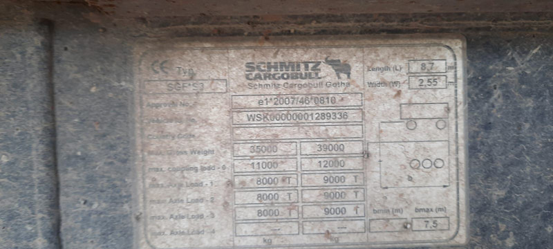 Semirimorchio ribaltabile Schmitz Cargobull SKI24 Kipper 3 Achser: foto 8