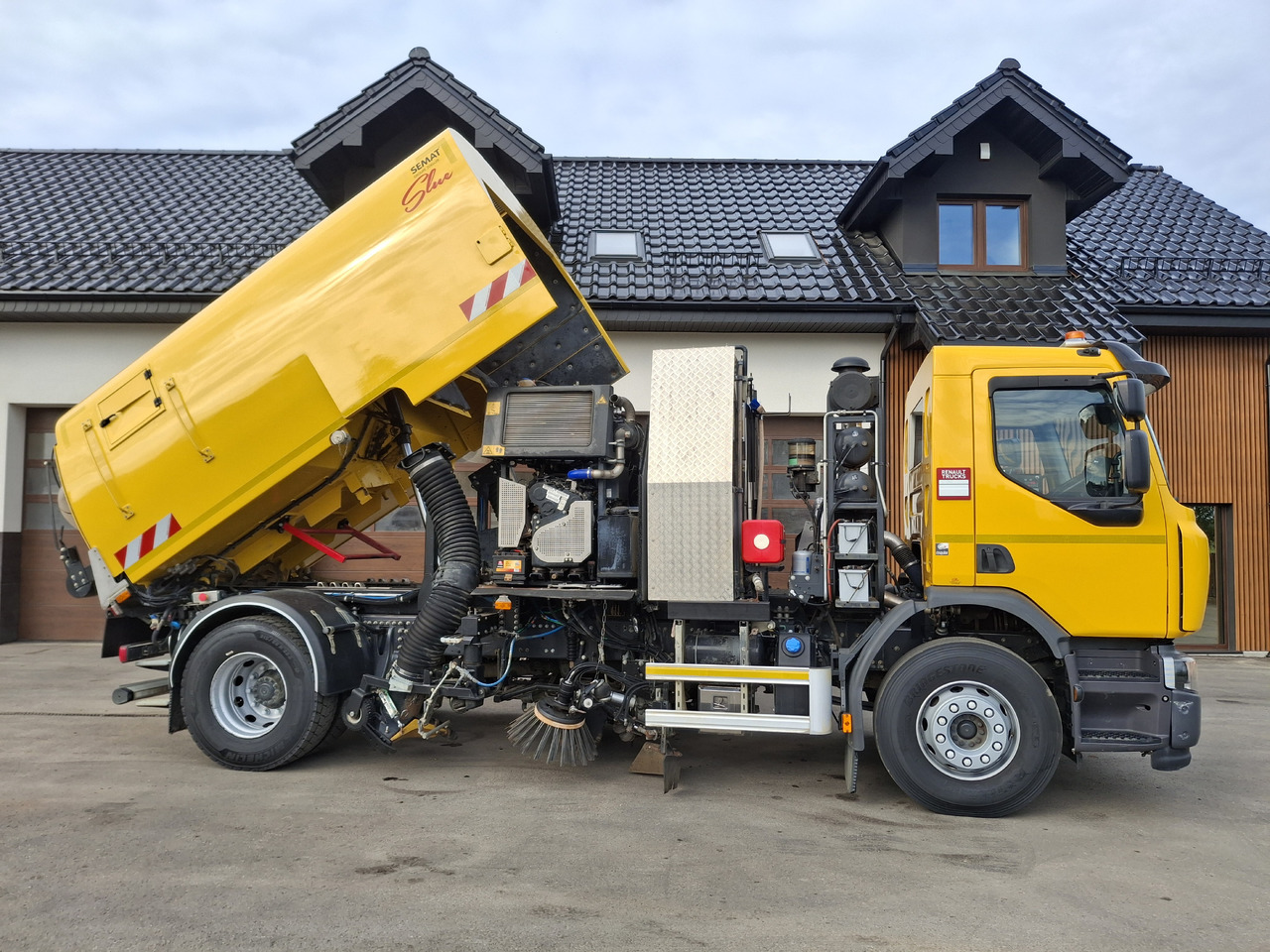 Spazzatrice stradale RENAULT C280 SEMAT ZOELLER Zamiatarka Kehrmaschine Euro 6 PM Karcher L/R 2 Motoren 2018r Hochdruckreinigung: foto 32