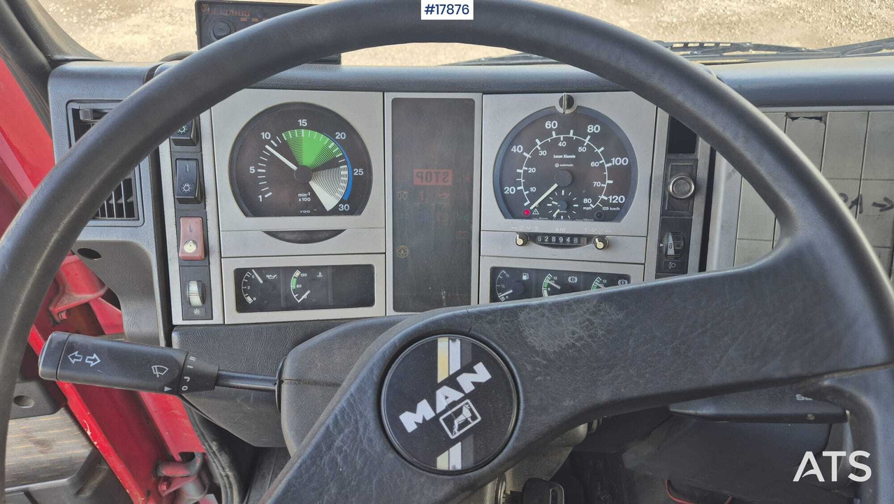 Autocarro con pianale/ Cassone fisso, Camion con gru 1997 MAN 18.224: foto 19