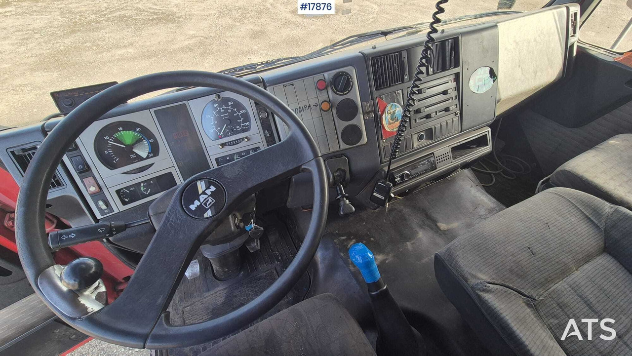 Autocarro con pianale/ Cassone fisso, Camion con gru 1997 MAN 18.224: foto 18