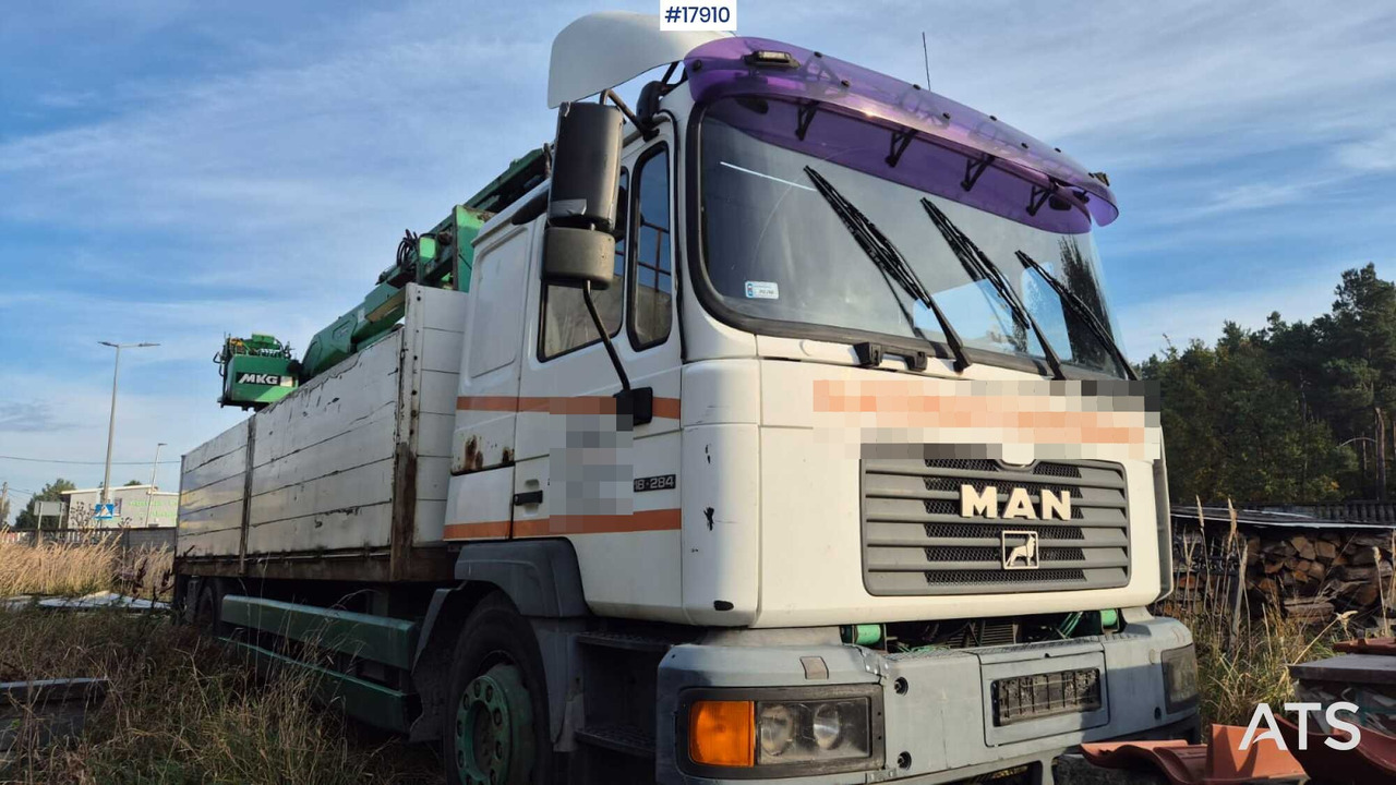 2000 MAN 18.284 - Autocarro con pianale/ Cassone fisso, Camion con gru: foto 3 2000 MAN 18.284 - Autocarro con pianale/ Cassone fisso, Camion con gru: foto 3