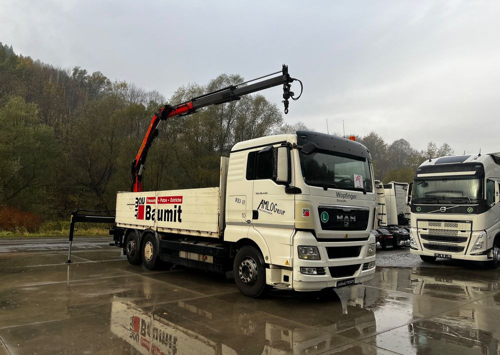 MAN TGX 26.440 // 2009 // Palfinger PK 12001EH Radio // Oś skrętna i podnoszona // - Autocarro con pianale/ Cassone fisso, Camion con gru: foto 3 MAN TGX 26.440 // 2009 // Palfinger PK 12001EH Radio // Oś skrętna i podnoszona // - Autocarro con pianale/ Cassone fisso, Camion con gru: foto 3