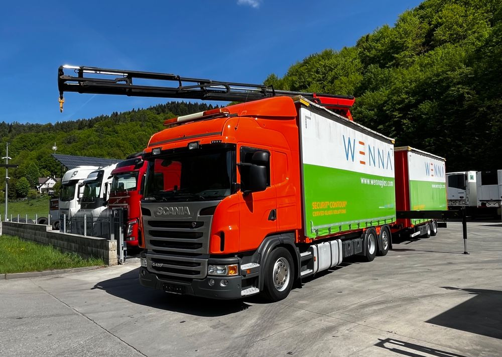 Scania G420 // Tandem // HDS Palfinger 18002 EH // Przyczepa // Oś skrętna podnoszona // Video !!! - Camion centinato, Camion elettrico: foto 1 Scania G420 // Tandem // HDS Palfinger 18002 EH // Przyczepa // Oś skrętna podnoszona // Video !!! - Camion centinato, Camion elettrico: foto 1