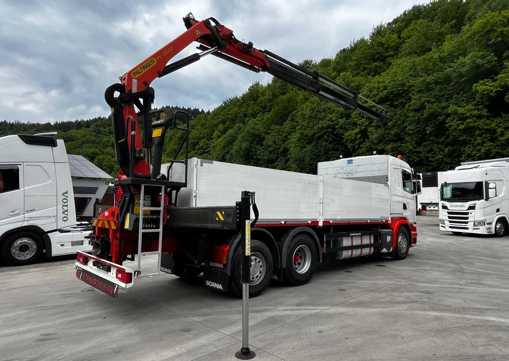 Scania G450 // 6x2// Skrzynia 6.40x2.49 // HDS Palfinger // Oś skrętna podnoszona // - Autocarro con pianale/ Cassone fisso, Camion con gru: foto 4 Scania G450 // 6x2// Skrzynia 6.40x2.49 // HDS Palfinger // Oś skrętna podnoszona // - Autocarro con pianale/ Cassone fisso, Camion con gru: foto 4