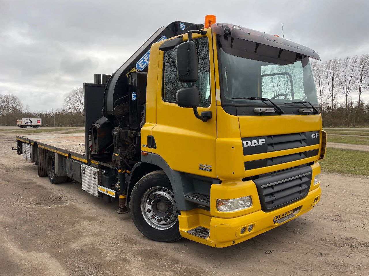 DAF 85.410 Met Effer 470 6s laadkraan ladekran loadercrane crane palfinger hiab fassi - Camion con gru: foto 5 DAF 85.410 Met Effer 470 6s laadkraan ladekran loadercrane crane palfinger hiab fassi - Camion con gru: foto 5