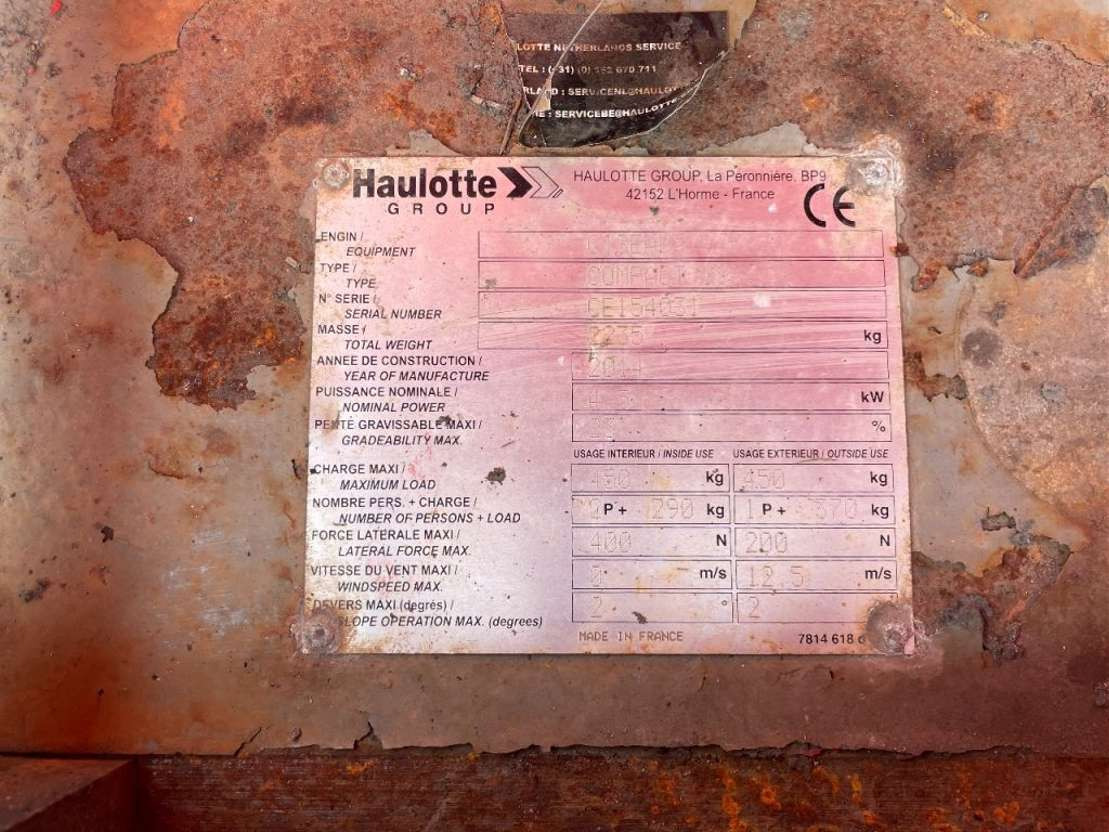 Haulotte Compact 10 - Piattaforma a pantografo: foto 5 Haulotte Compact 10 - Piattaforma a pantografo: foto 5
