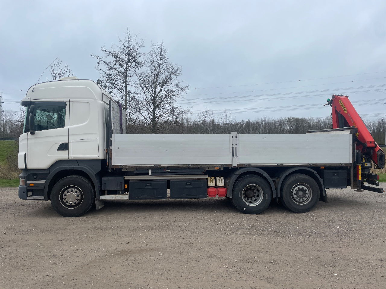 Scania R480 with Palfinger PK 19.001 SLD crane - Autocarro con pianale/ Cassone fisso: foto 2 Scania R480 with Palfinger PK 19.001 SLD crane - Autocarro con pianale/ Cassone fisso: foto 2