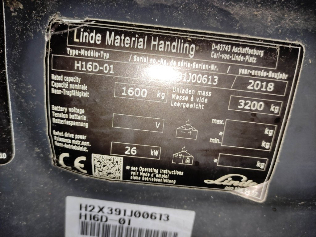 Carrello elevatore diesel Linde H16D-01-391 *Komplett aufbereitet*: foto 7
