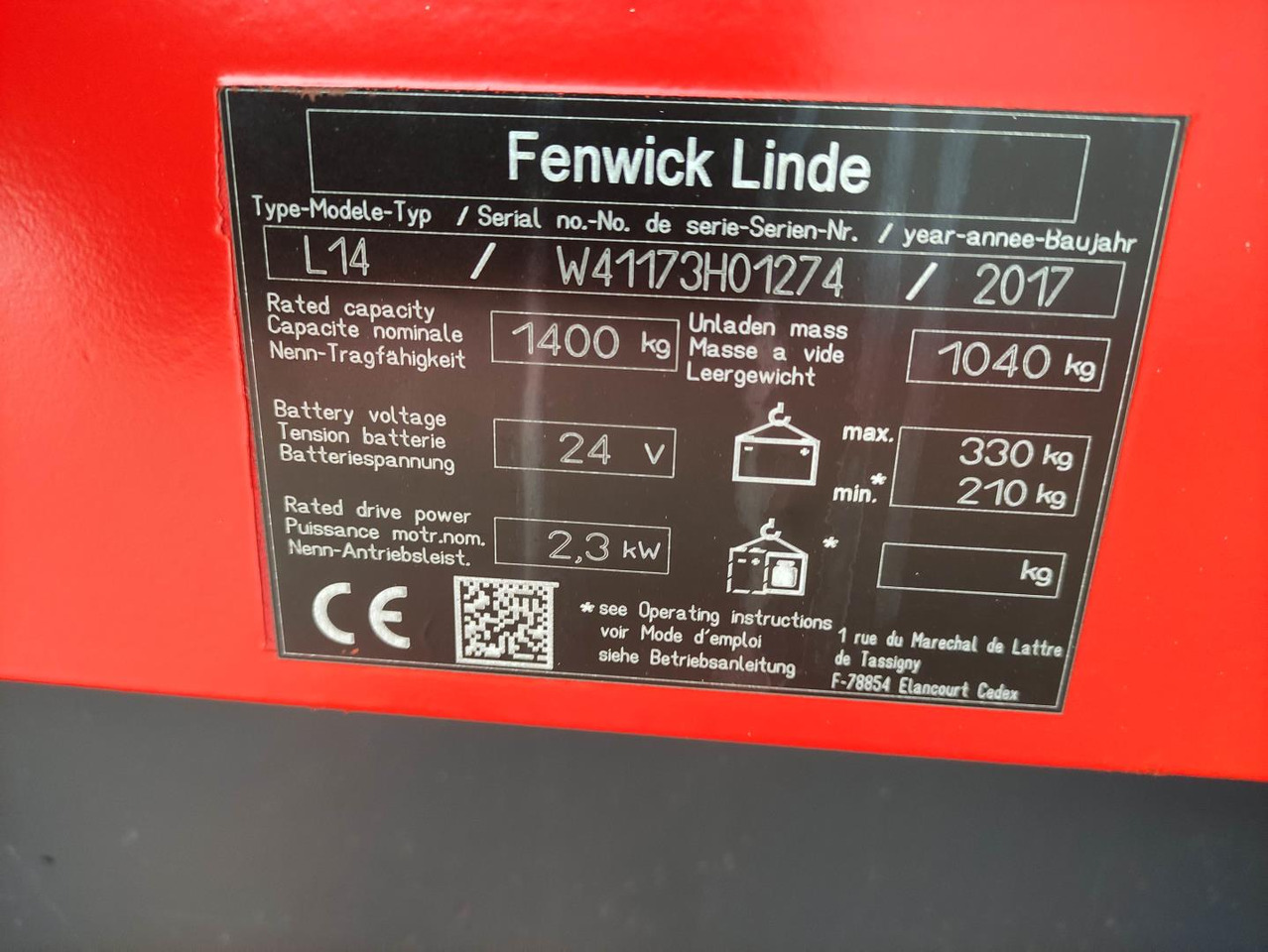 Linde L14-1173 (LACK NEU) - Stoccatore: foto 5 Linde L14-1173 (LACK NEU) - Stoccatore: foto 5