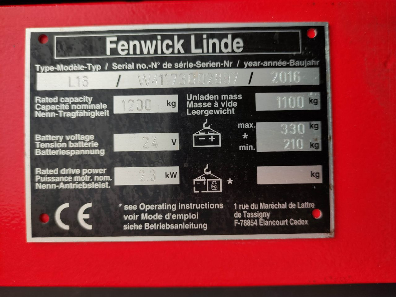 Linde L16-1173 - Stoccatore: foto 5 Linde L16-1173 - Stoccatore: foto 5