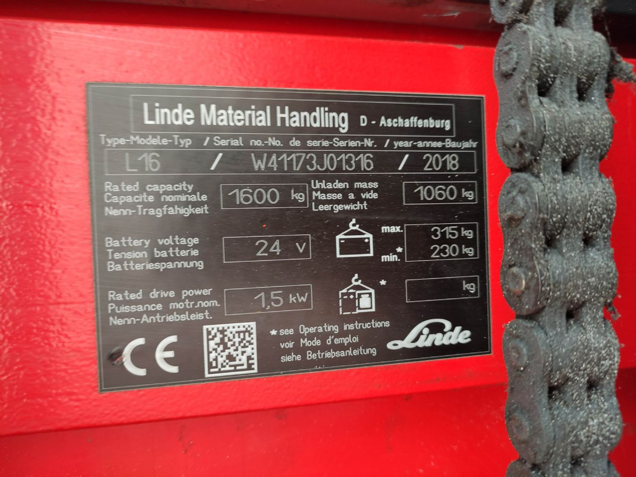 Linde L16-1173 (LACK NEU) - Stoccatore: foto 5 Linde L16-1173 (LACK NEU) - Stoccatore: foto 5