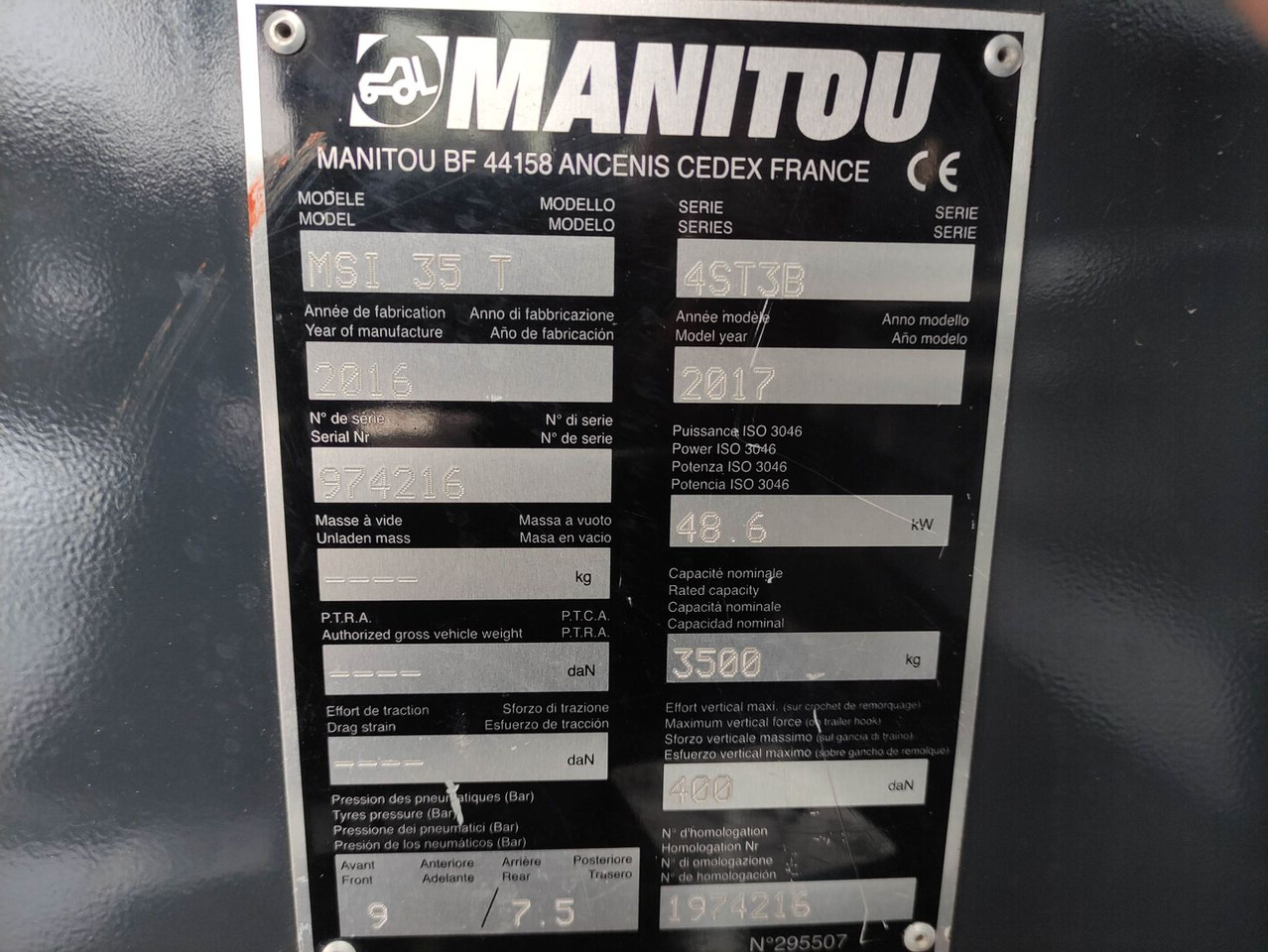 Carrello elevatore fuoristrada Manitou MSi 35 T (Neuwertiger Zustand!!!): foto 6