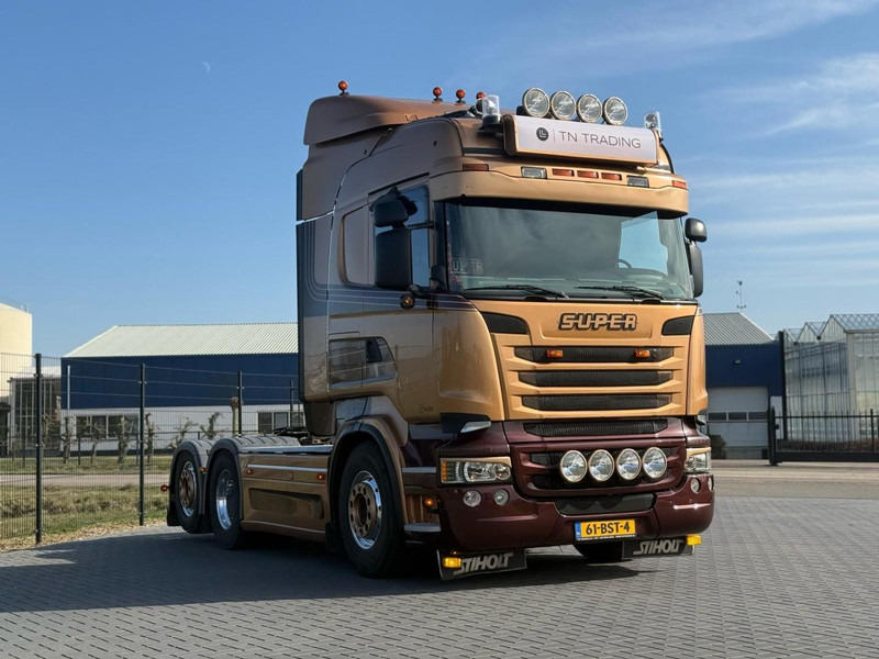 Scania R730 V8 V8, SHOWTRUCK VOLLUCHT, RETARDER, HYDRAULIEK, BOOGIE, ALU WIELEN, LEER. - Trattore stradale: foto 2 Scania R730 V8 V8, SHOWTRUCK VOLLUCHT, RETARDER, HYDRAULIEK, BOOGIE, ALU WIELEN, LEER. - Trattore stradale: foto 2
