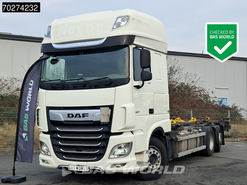 DAF XF 480 6X2 SSC FAN Retarder 2xTanks Lift-Lenkachse ACC LED Euro 6 - Autocarro portacontainer/ Caisse interchangeable: foto 1 DAF XF 480 6X2 SSC FAN Retarder 2xTanks Lift-Lenkachse ACC LED Euro 6 - Autocarro portacontainer/ Caisse interchangeable: foto 1