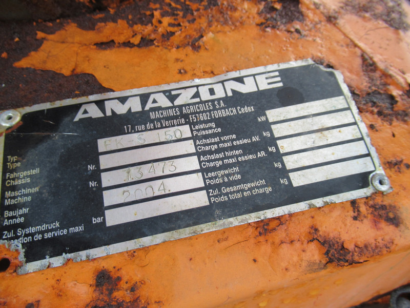 Amazone FK-S 150 3-PT Zoutstrooier, Salzstreuer - Spargisale per Macchina agricola: foto 4 Amazone FK-S 150 3-PT Zoutstrooier, Salzstreuer - Spargisale per Macchina agricola: foto 4