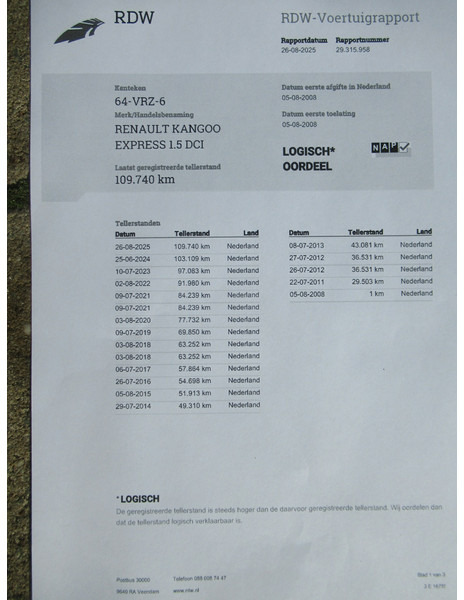 Furgoncino Renault Kangoo Express 1.5 dCi 70 Express Imperiaal: foto 12