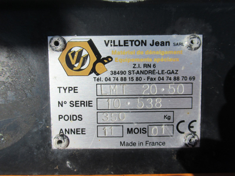 Lama neve Schuitemaker Villeton Jean LMT 20.50 208CM 12V Sneeuwschuif Snow Plow: foto 8 Lama neve Schuitemaker Villeton Jean LMT 20.50 208CM 12V Sneeuwschuif Snow Plow: foto 8