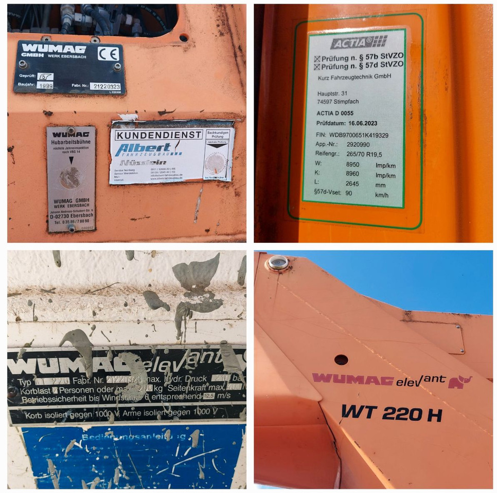 Piattaforma autocarrata Mercedes-Benz ATEGO 1323 HUBSTEIGER WUMAG WT220H: foto 22 Piattaforma autocarrata Mercedes-Benz ATEGO 1323 HUBSTEIGER WUMAG WT220H: foto 22