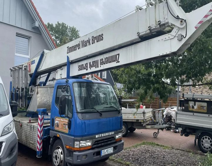 Mitsubishi CANTER DACHDECKER KLAAS AUTOKRAN - Camion con gru: foto 1 Mitsubishi CANTER DACHDECKER KLAAS AUTOKRAN - Camion con gru: foto 1