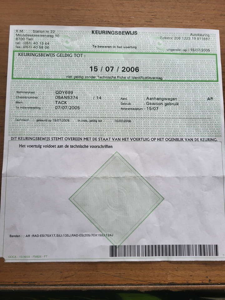 Rimorchio telaio tack: foto 7