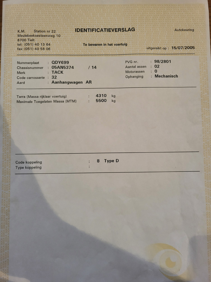 Rimorchio telaio tack: foto 8