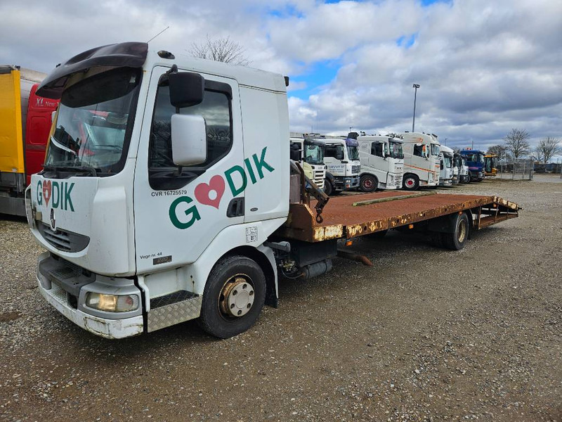 Renault Midlum 220 Machine/auto Transport and crane(2 stk) - Autocarro trasporto automezzi, Camion con gru: foto 1 Renault Midlum 220 Machine/auto Transport and crane(2 stk) - Autocarro trasporto automezzi, Camion con gru: foto 1