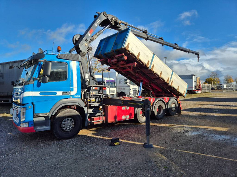 Volvo FM 500 8x4/4 // HIAB 244 EP-5 HIPRO // 3 way tip - Camion con gru: foto 1 Volvo FM 500 8x4/4 // HIAB 244 EP-5 HIPRO // 3 way tip - Camion con gru: foto 1