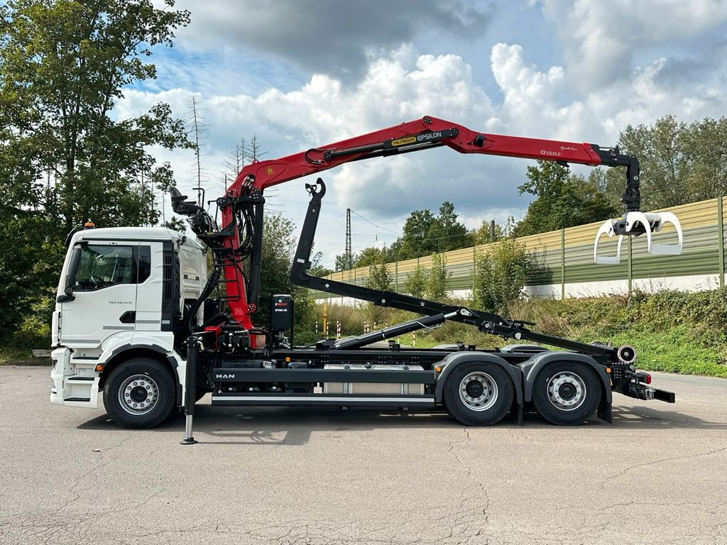 MAN TGS 26.470 6x2 Abrollkipper + Kran EPSILON - Autocarro scarrabile, Camion con gru: foto 4 MAN TGS 26.470 6x2 Abrollkipper + Kran EPSILON - Autocarro scarrabile, Camion con gru: foto 4