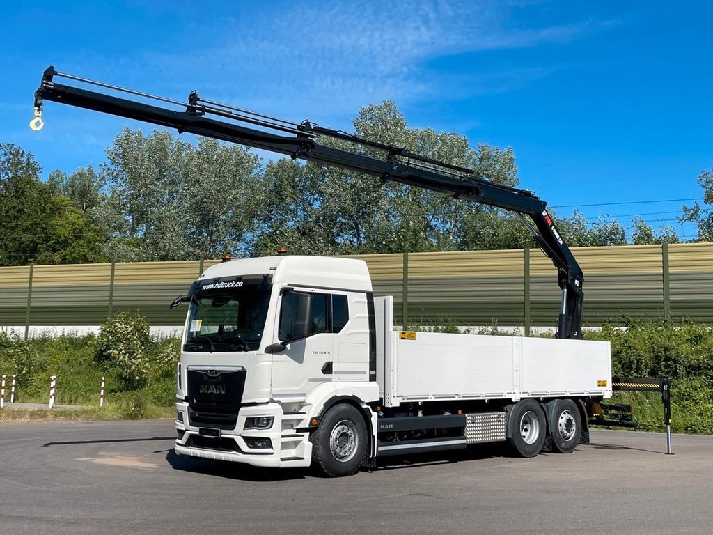 MAN TGS 26.480 6X2 Euro6 Retarder HIAB 228 - 4 - Camion con gru, Autocarro con pianale/ Cassone fisso: foto 1 MAN TGS 26.480 6X2 Euro6 Retarder HIAB 228 - 4 - Camion con gru, Autocarro con pianale/ Cassone fisso: foto 1