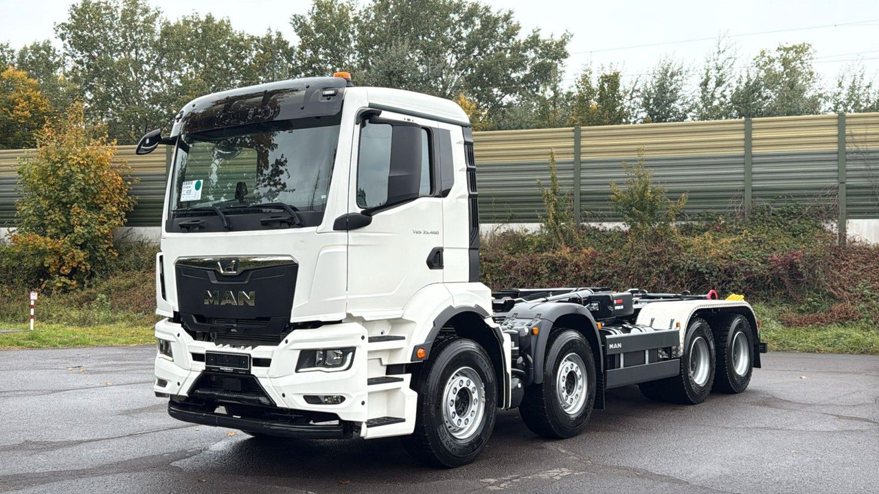 MAN TGS 35.480 8x4 Euro6e Hiab MultLift Abrollkipper - Autocarro scarrabile, Camion con gru: foto 1 MAN TGS 35.480 8x4 Euro6e Hiab MultLift Abrollkipper - Autocarro scarrabile, Camion con gru: foto 1