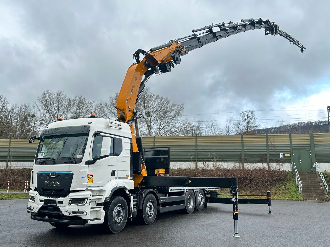 Camion con gru MAN TGS 35.520 8X2 Hiab EFFER 955-8s +Jib 6s: foto 15