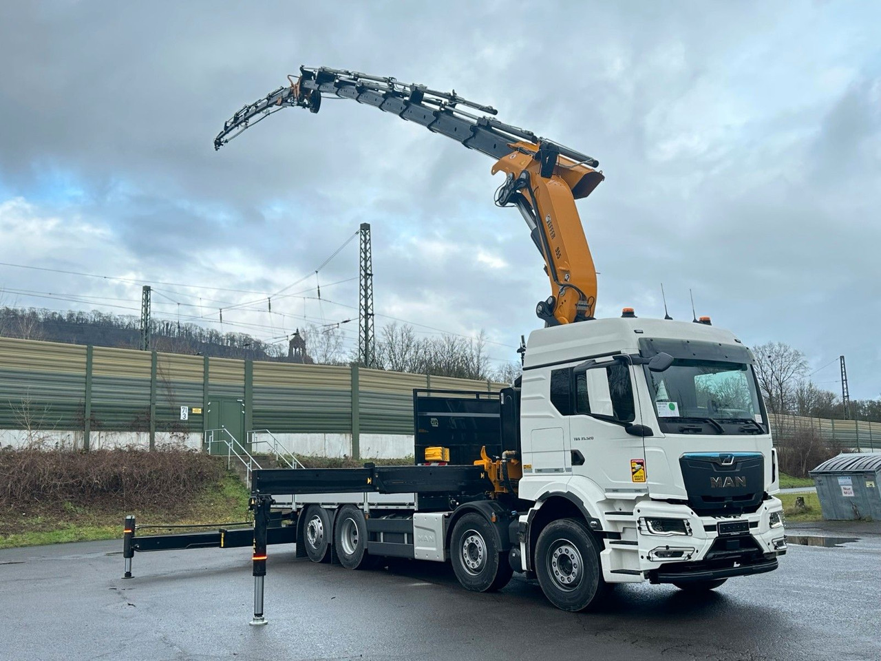 Camion con gru MAN TGS 35.520 8X2 Hiab EFFER 955-8s +Jib 6s: foto 16