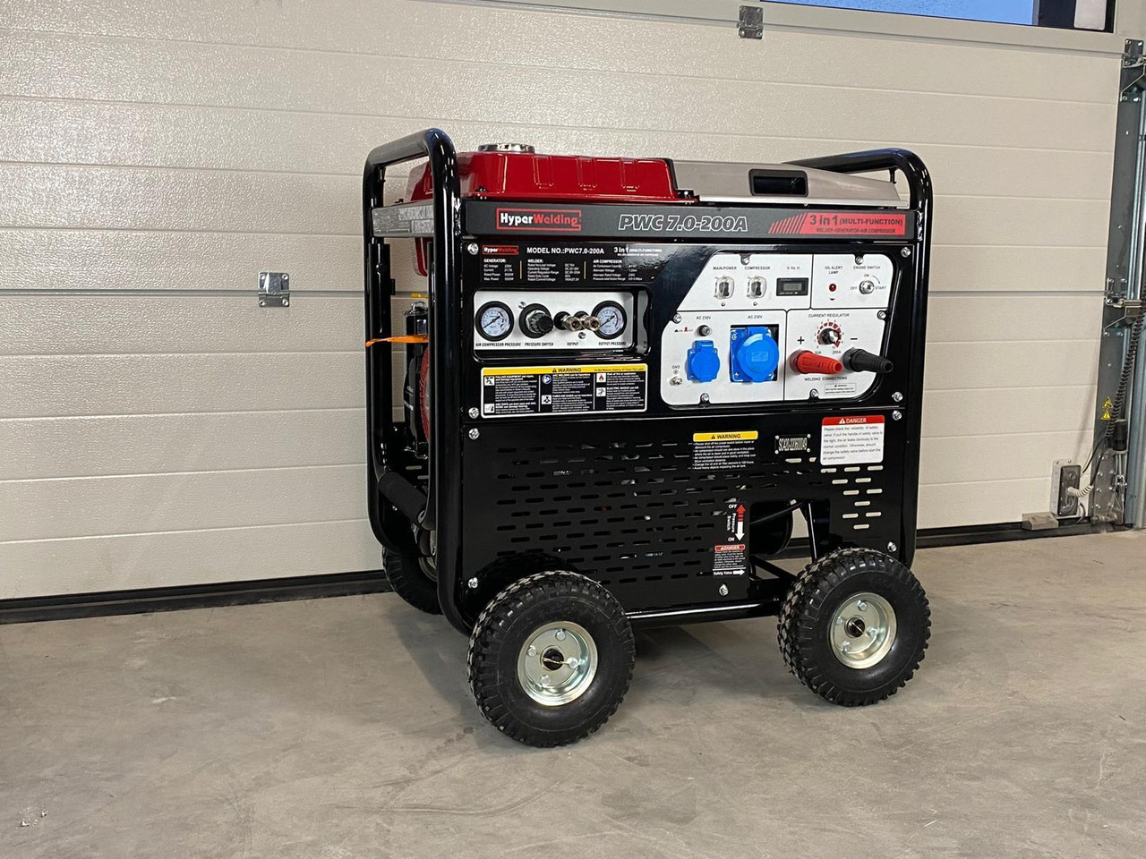 HyperWelding PWC7.0-200A 3 in 1 Multimachine (Generator, Lasapparaat en Luchtcompressor) - Attrezzatura per saldatura: foto 1 HyperWelding PWC7.0-200A 3 in 1 Multimachine (Generator, Lasapparaat en Luchtcompressor) - Attrezzatura per saldatura: foto 1