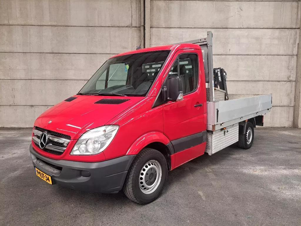 Furgone con cassone fisso Mercedes-Benz Sprinter 313 2.2 CDI AUT Open laadbak met Hiab 008T kraan 9-VJT-34 213.086 km: foto 1