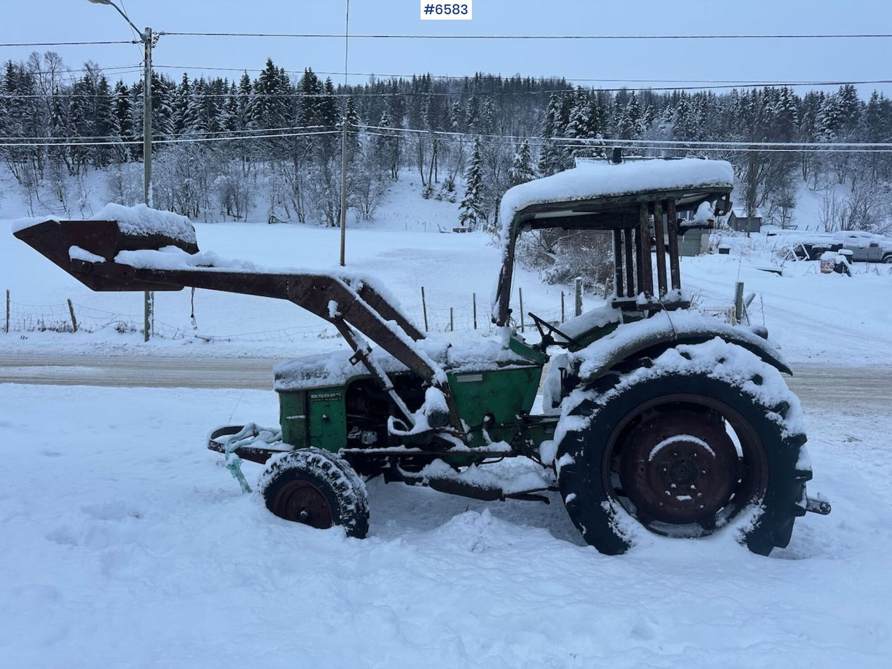 1969 Deutz D5005 tractor w/ front loader. Rep. object. - Trattore: foto 1 1969 Deutz D5005 tractor w/ front loader. Rep. object. - Trattore: foto 1
