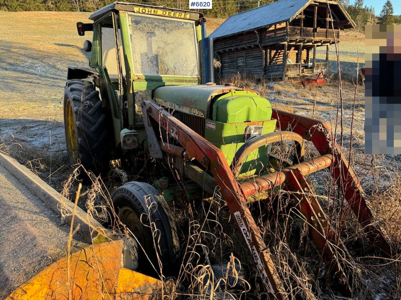 1977 John Deere 2030 w/ front loader. Repair object. - Trattore: foto 5 1977 John Deere 2030 w/ front loader. Repair object. - Trattore: foto 5