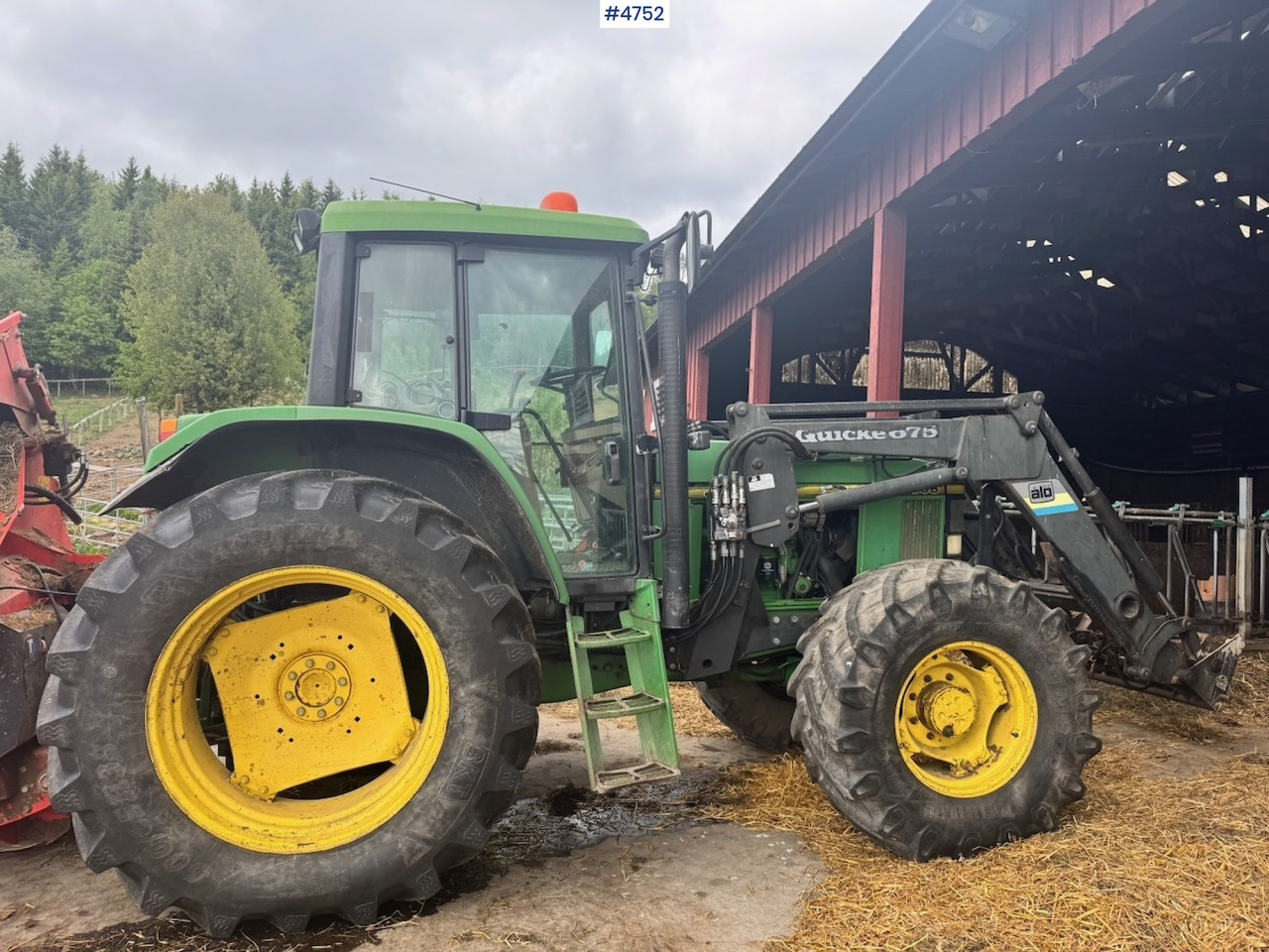Trattore 1998 John Deere 6506 4x4 w/ Front loader: foto 6